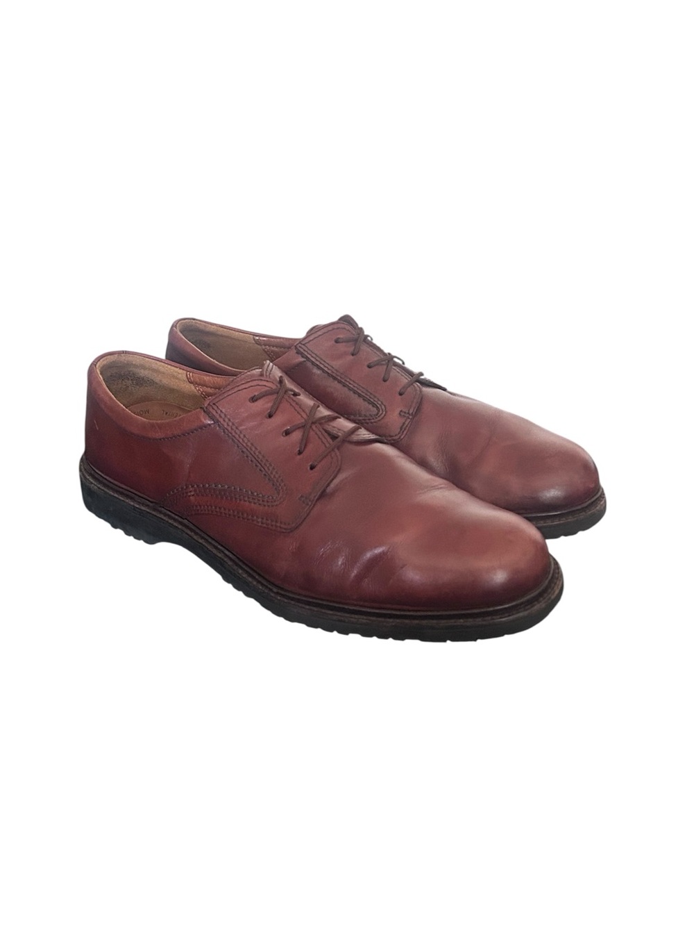 ECCO Mens Helsinki Brown Leather Derby Dress Shoes Size 45 11 11.5